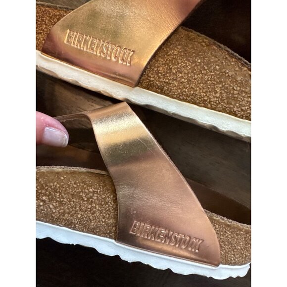 Birkenstock Gizeh Thong Sandals Metallic Gold EUR 38 - US 8 - Picture 5 of 5